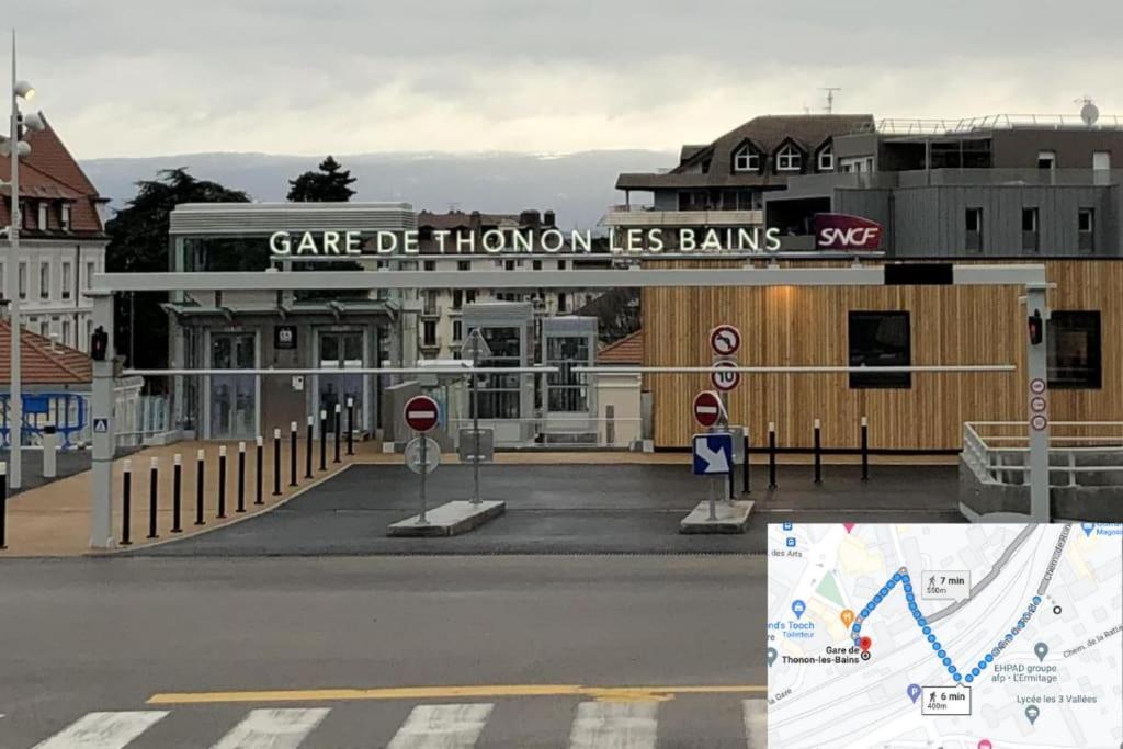 T3 Duplex Thonon Centre - Parking - Gare - Thermes المظهر الخارجي الصورة